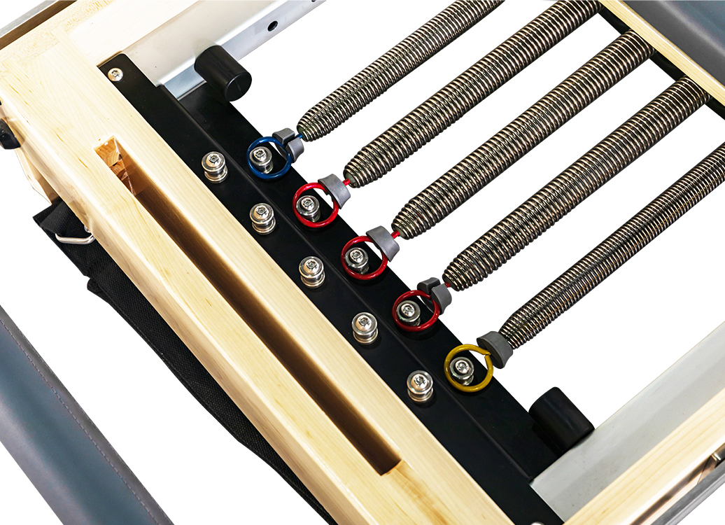 MC-PF003 Maple Wooden Folding Pilates Reformer Folding Wooden Pilates Reformer Home Use Workouts Pilates Reformer