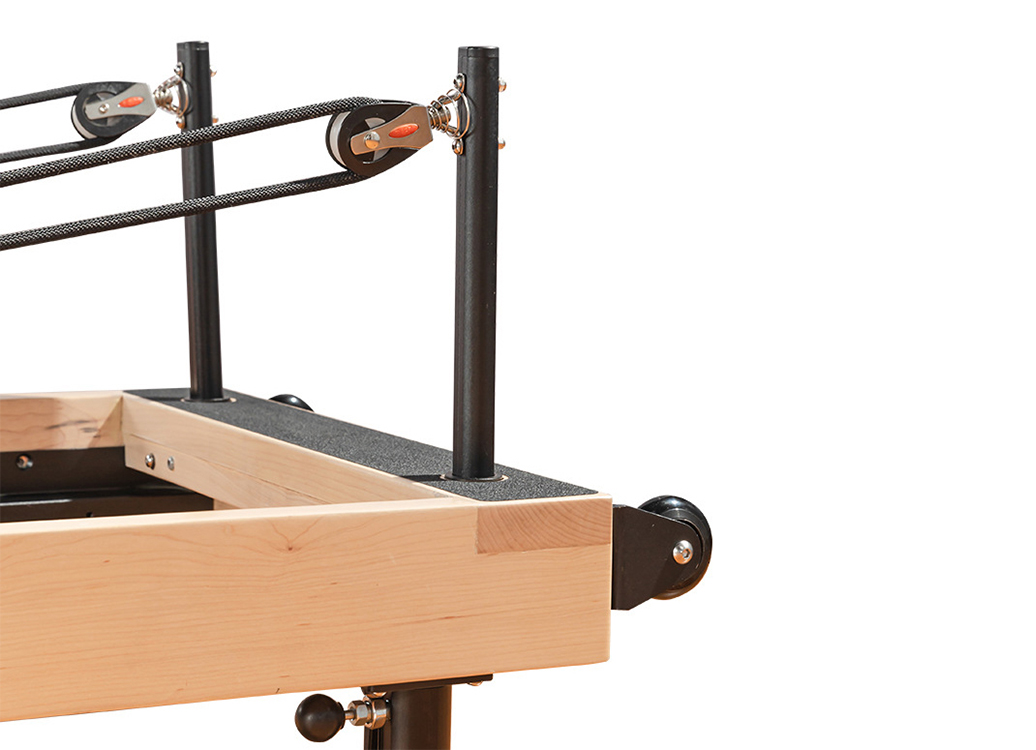 MC-PF005 Home Use folding Pilates reformer Maple Wooden Folding Pilates Reformer With Telescopic Legs