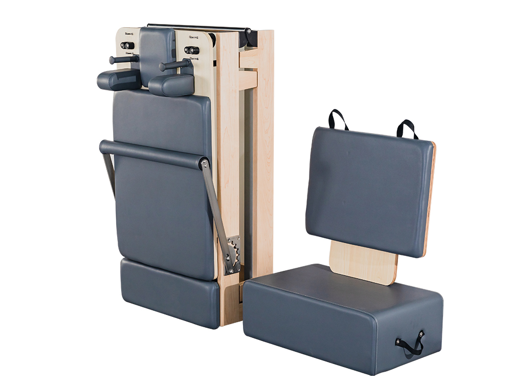 MC-PF003 Maple Wooden Folding Pilates Reformer Folding Wooden Pilates Reformer Home Use Workouts Pilates Reformer