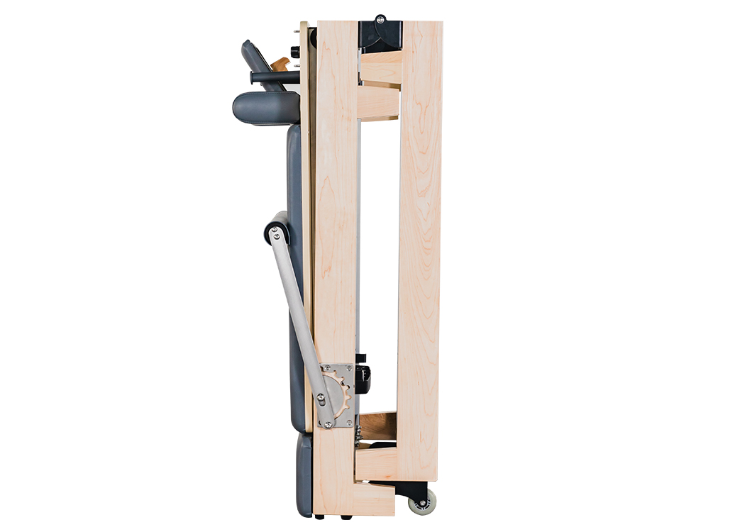 MC-PF003 Maple Wooden Folding Pilates Reformer Folding Wooden Pilates Reformer Home Use Workouts Pilates Reformer