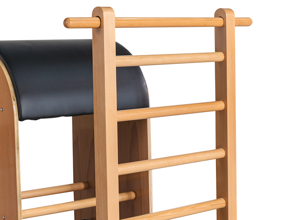 MC-PJ006 High Quality Fitness Beech Wooden Ladder Bucket frame Pilates ladder bucket fitness curved bucket equipment