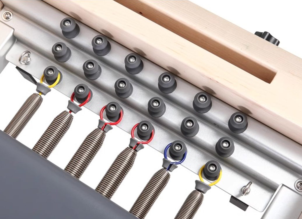 MC-PF008 Premium Foldable Pilates Reformer Top Full track Maple Wooden Pilates Reformer