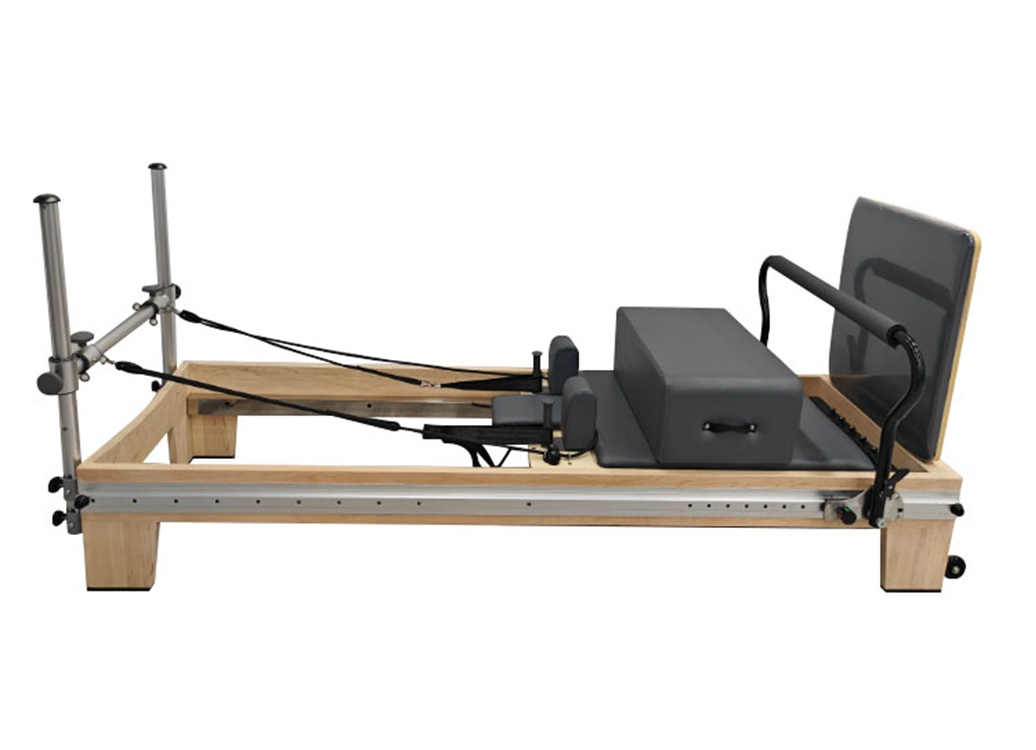 MC-PF008 Premium Foldable Pilates Reformer Top Full track Maple Wooden Pilates Reformer