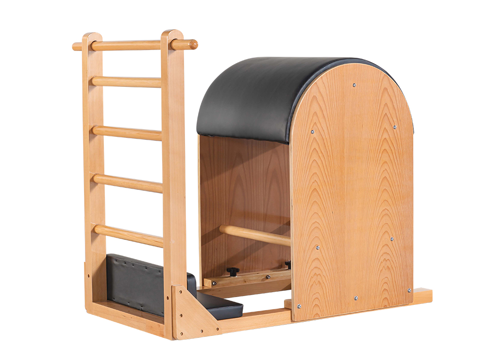 MC-PJ006 High Quality Fitness Beech Wooden Ladder Bucket frame Pilates ladder bucket fitness curved bucket equipment