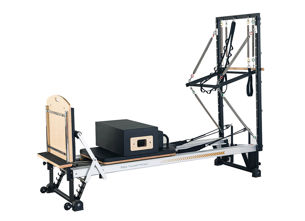 MC-PL1005B High Quality Cadillac Core Bed Pilates Equipment MLQ Aluminum Alloy Pilates Reformer With Half Tower Durable