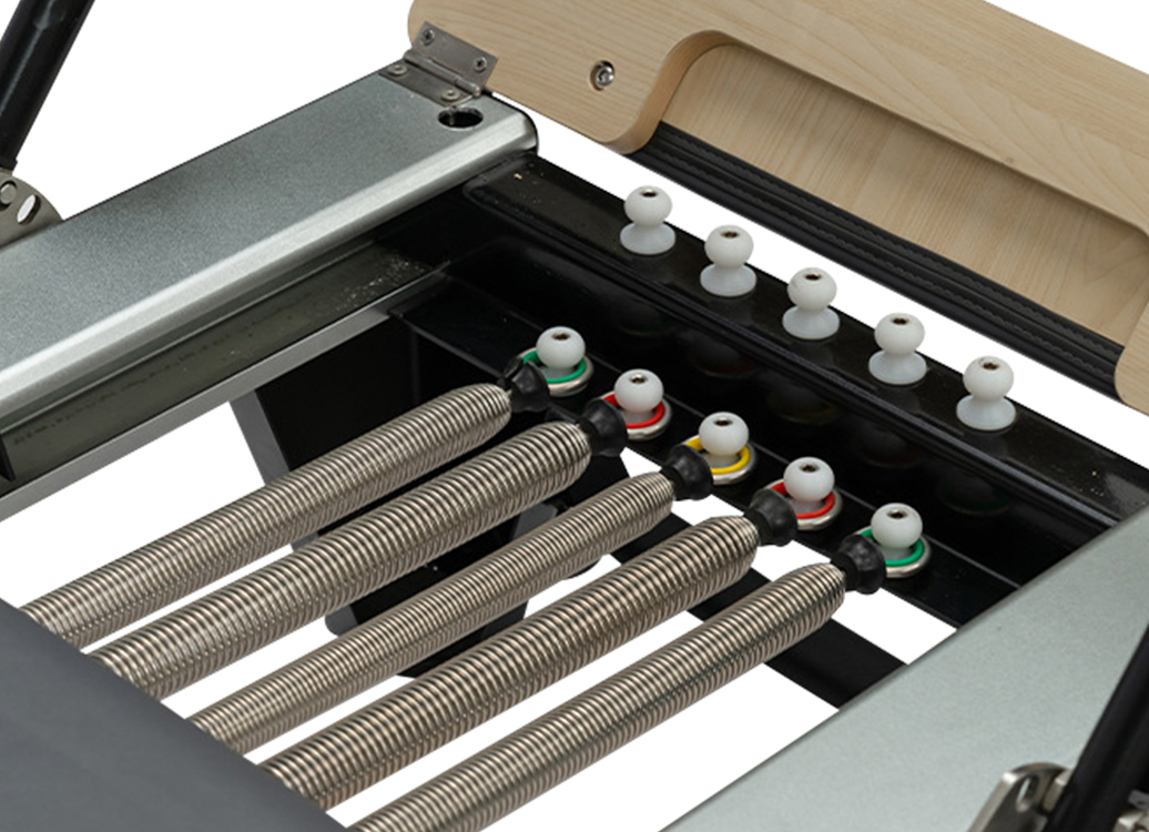 MC-PL1007B Durable Yoga Fitness Equipment Elite Aluminum Alloy Pilates Reformer With Half Tower
