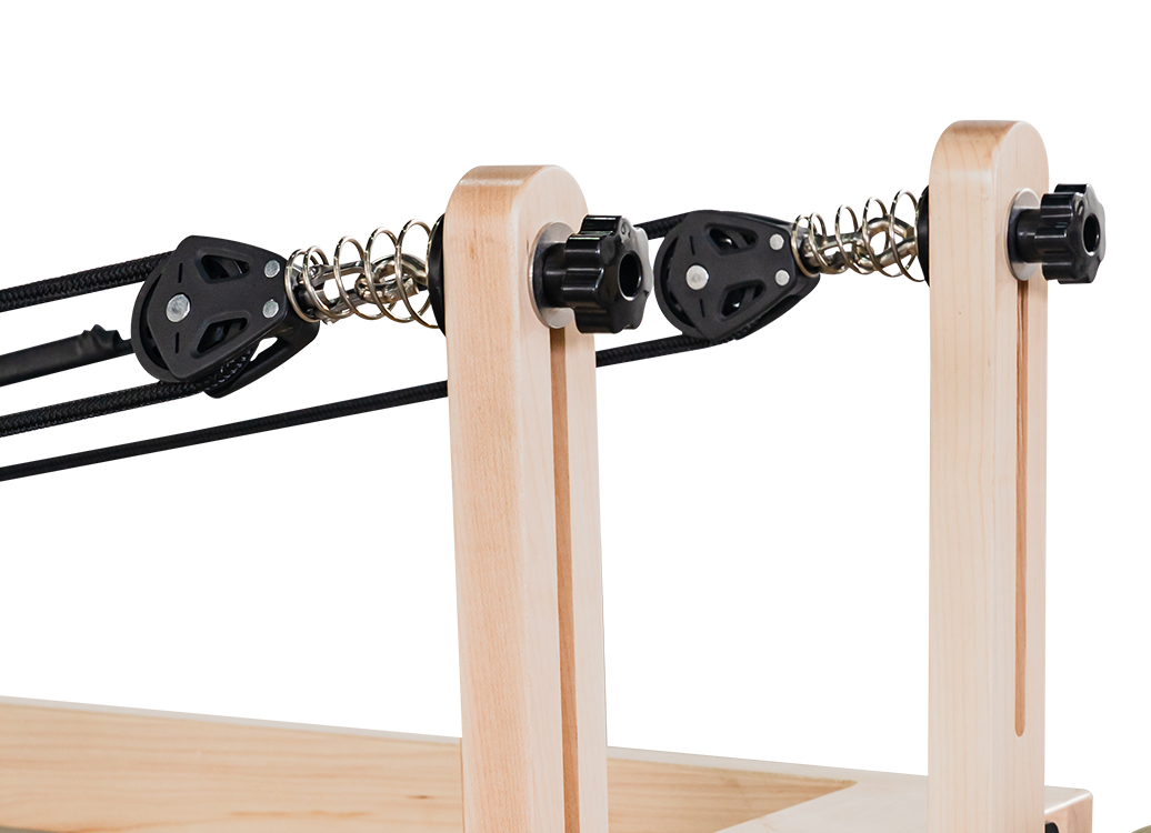 MC-PF003 Maple Wooden Folding Pilates Reformer Folding Wooden Pilates Reformer Home Use Workouts Pilates Reformer
