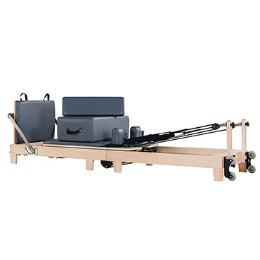 MC-PF003 Maple Wooden Folding Pilates Reformer Folding Wooden Pilates Reformer Home Use Workouts Pilates Reformer