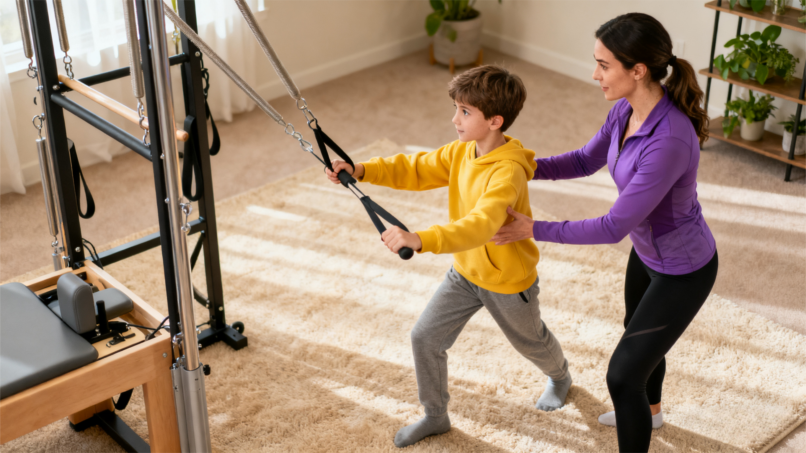 Pilates Home Parent-Child Training: Exercise in Interaction, Enhance Bonding